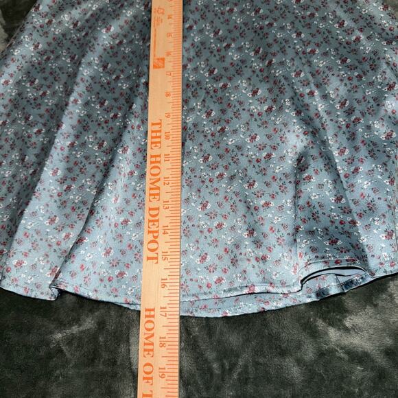 Hollister A-Line Skirt Women's M Blue Floral High Rise Soft Girl Aesthetic NWT - Picture 6 of 7